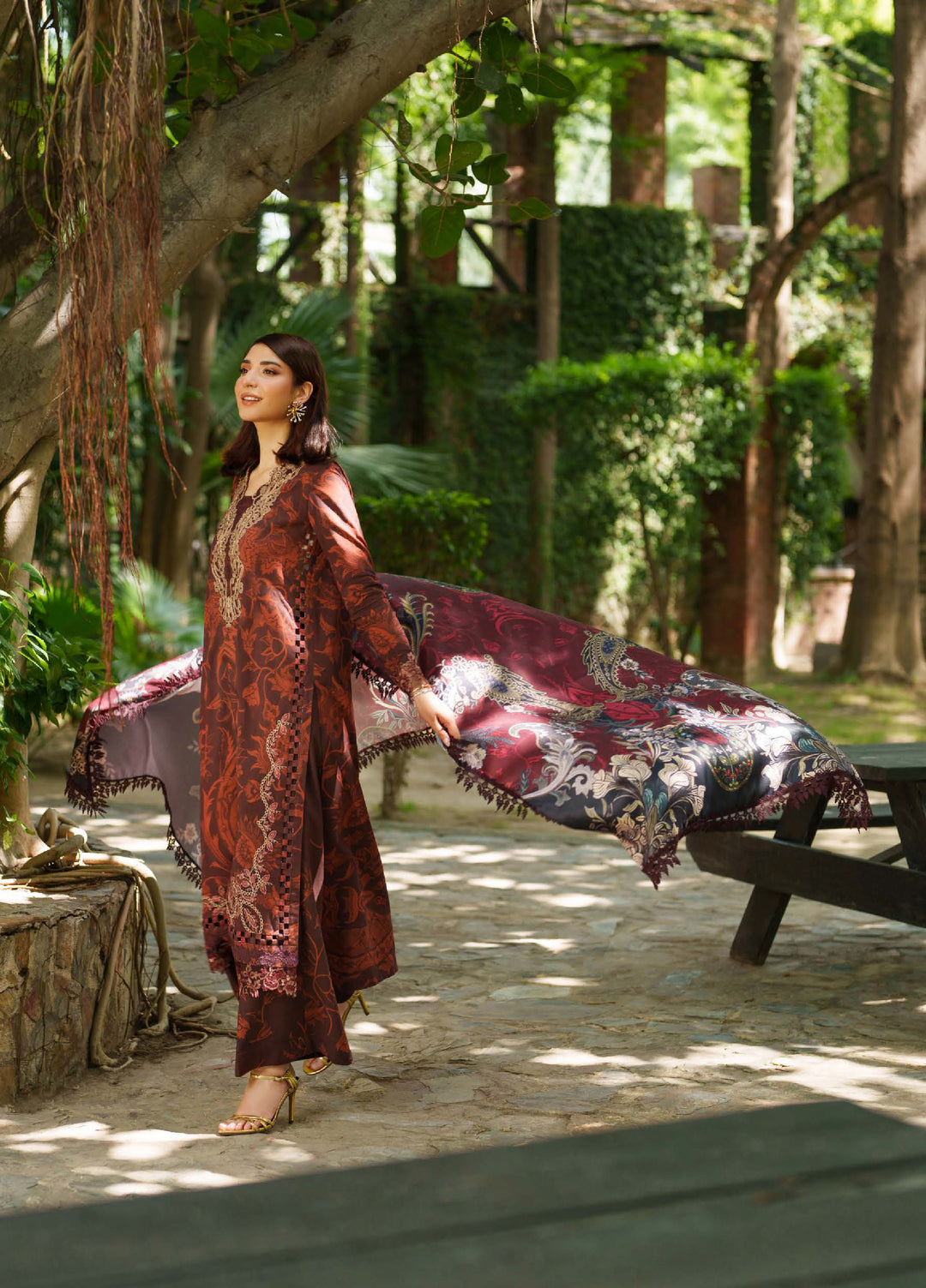 Meraki by Asifa And Nabeel  Viscose Embroidered Suits 3 Piece