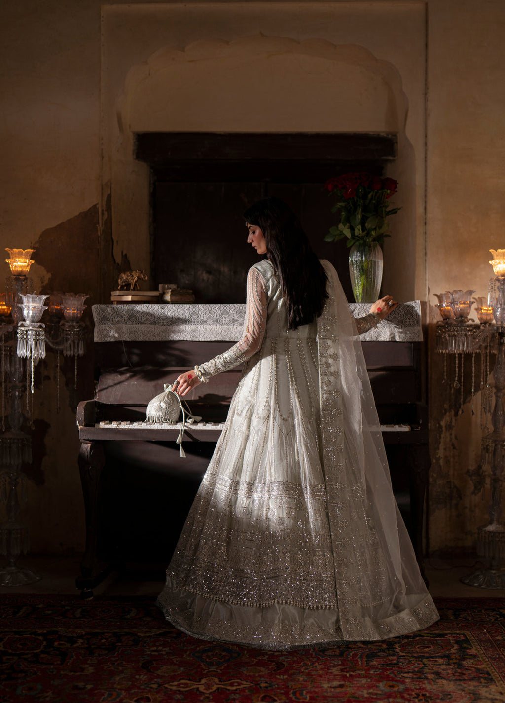 Dastan E Ishq by Ajr Festive Embroidered Net 3 Piece Suits