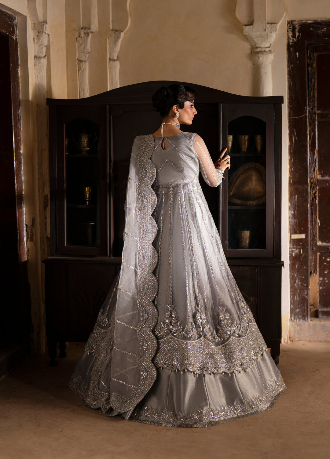 Dastan E Ishq by Ajr Festive Embroidered  Net 3 Piece Suits