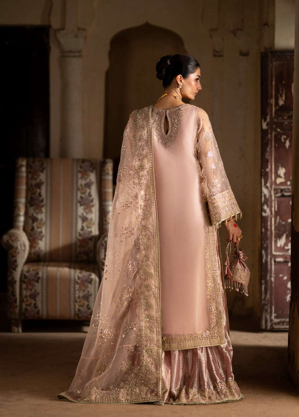 Dastan E Ishq by Ajr Festive Embroidered  Net 3 Piece Suits