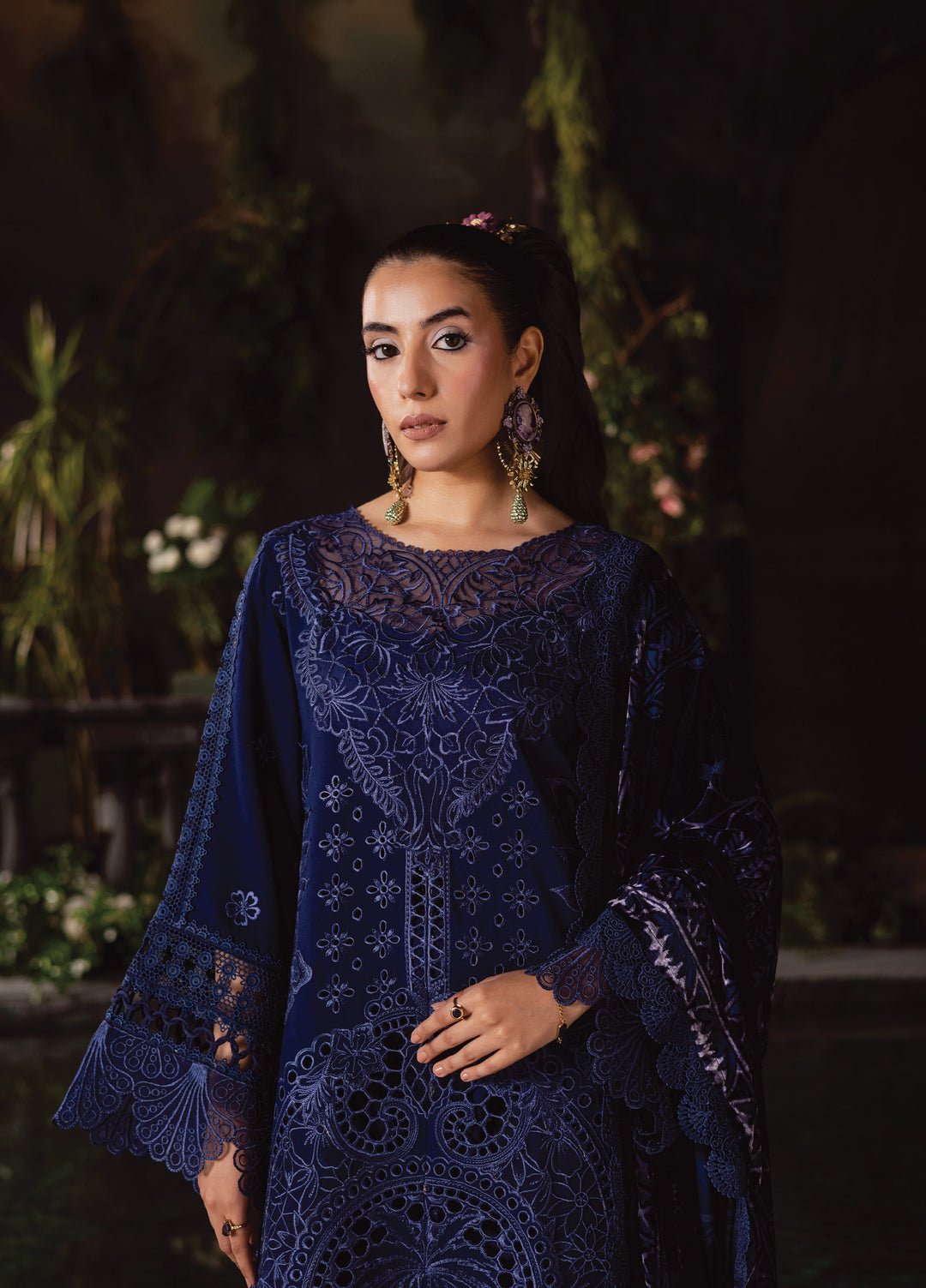Amelia by Mahnur Luxury Cotrai Embroidered 3 Piece Suits