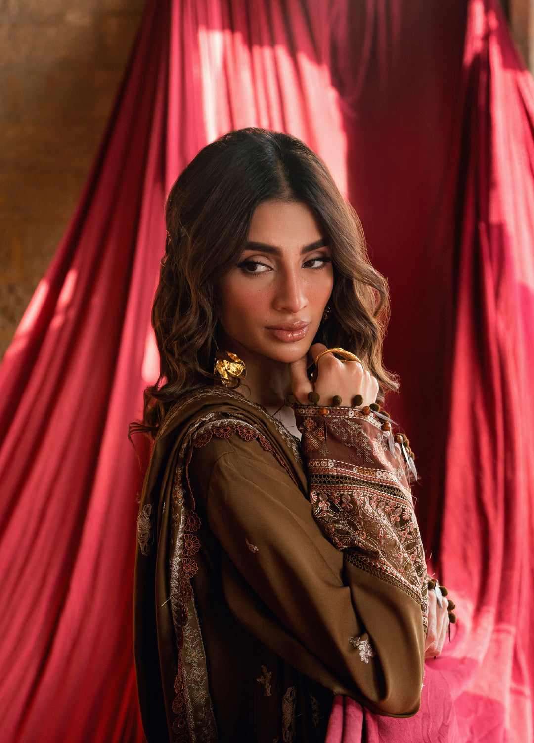 Shades Of Winter by Florent  Marina Twill Embroidered Suits 3 Piece