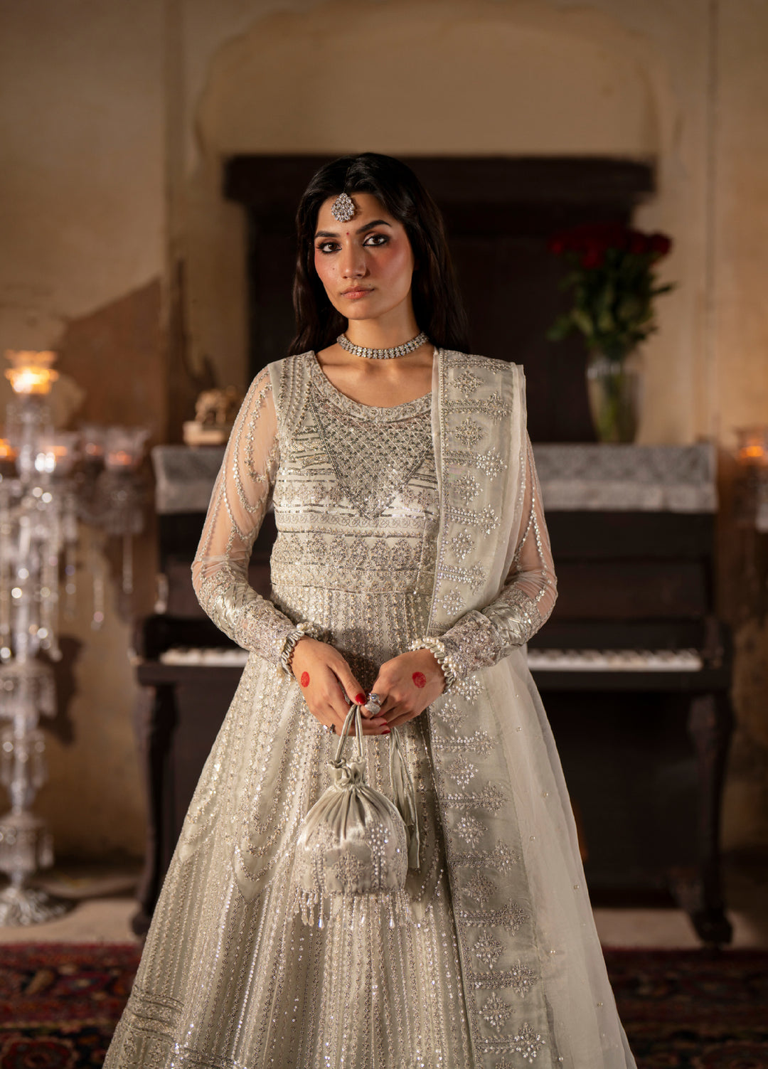 Dastan E Ishq by Ajr Festive Embroidered Net 3 Piece Suits