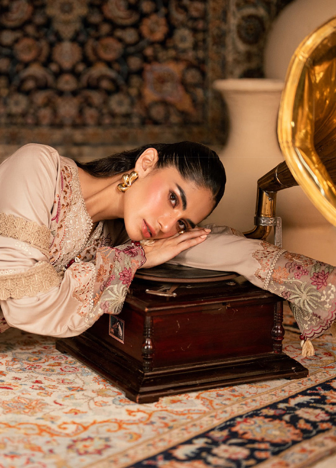 Shades Of Winter by Florent  Marina Twill Embroidered Suits 3 Piece