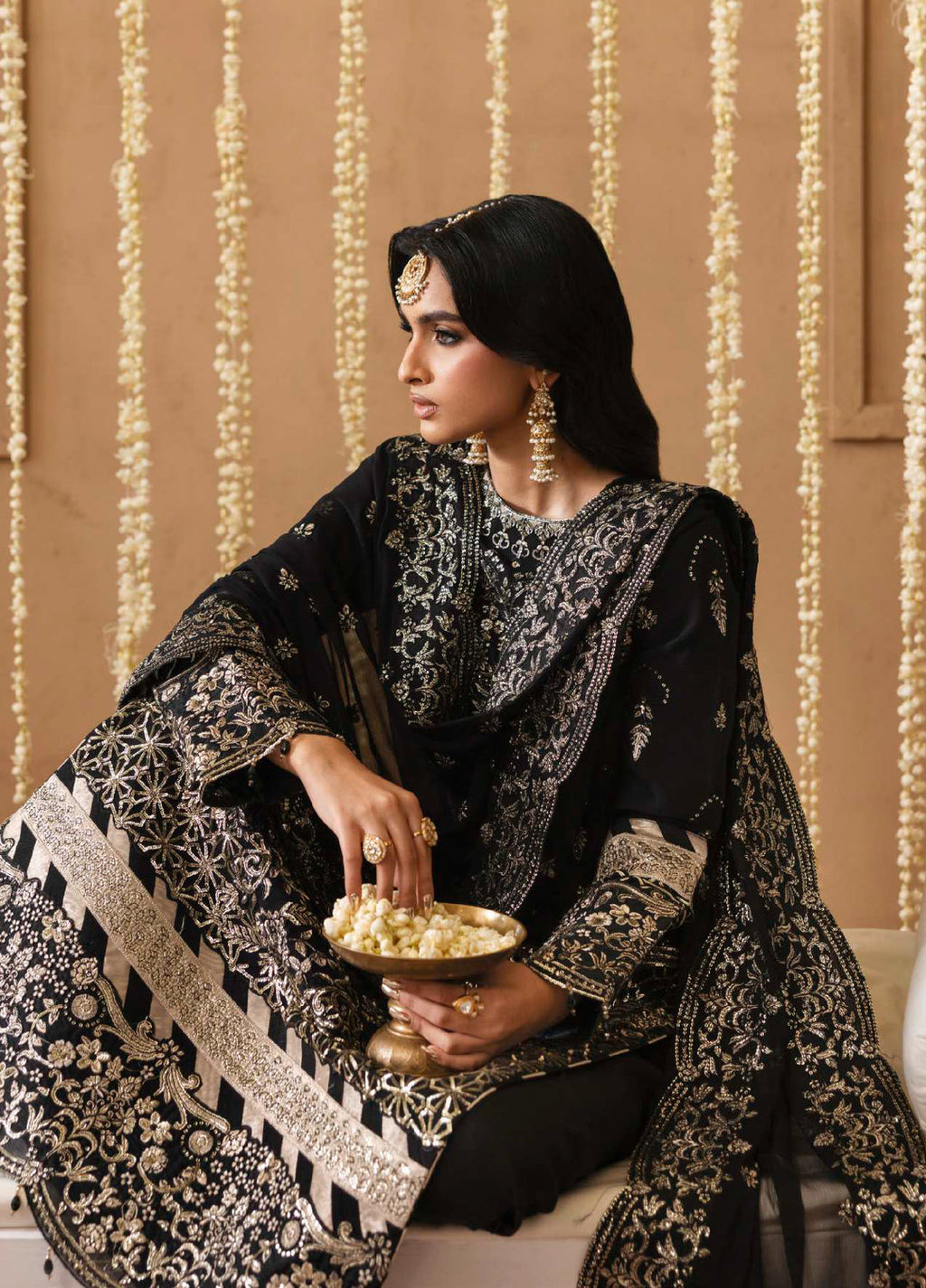 Shehrzadi by Emaan Adeel Unstitched Embroidered Chiffon 3 piece