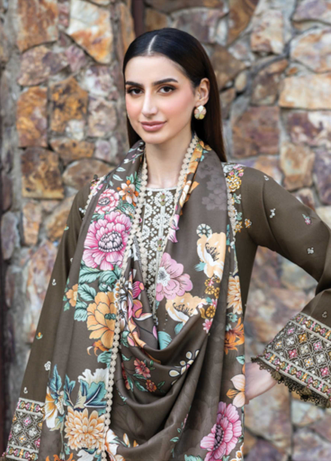 Eminence by Farasha Embroidered Khaddar Suits  3 Piece