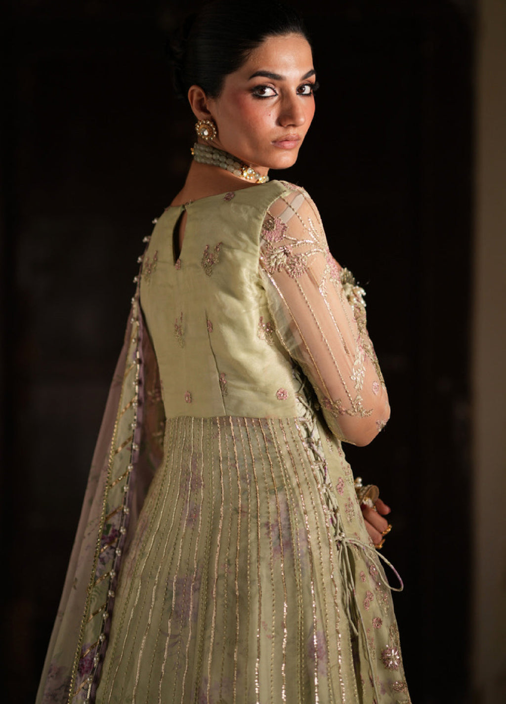 Dastan E Ishq by Ajr Festive EmbroideredNet 3 Piece Suits