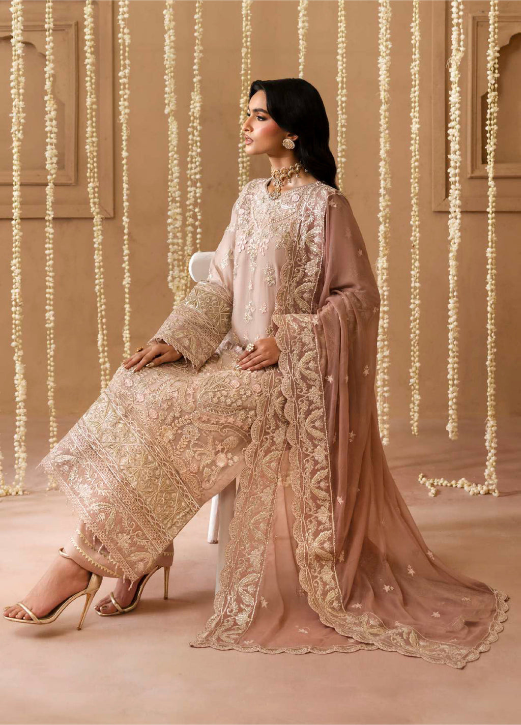 Shehrzadi by Emaan Adeel Embroidered Chiffon 3 piece