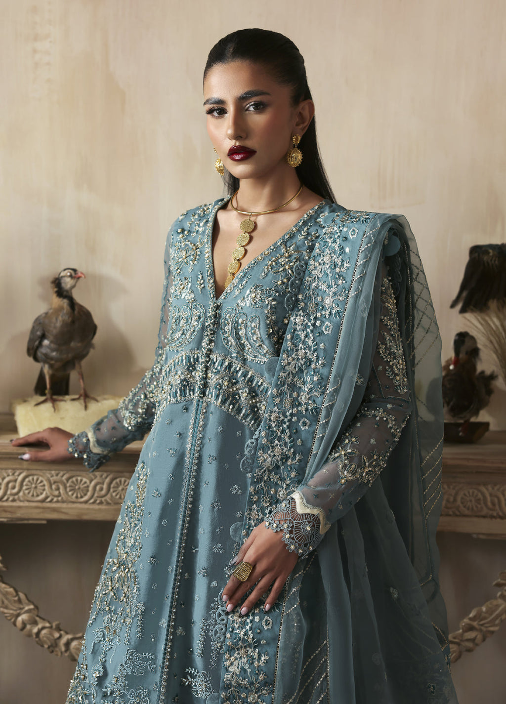 Jahanara by Zarposh Embroidered Organza Suits Unstitched 3 Piece