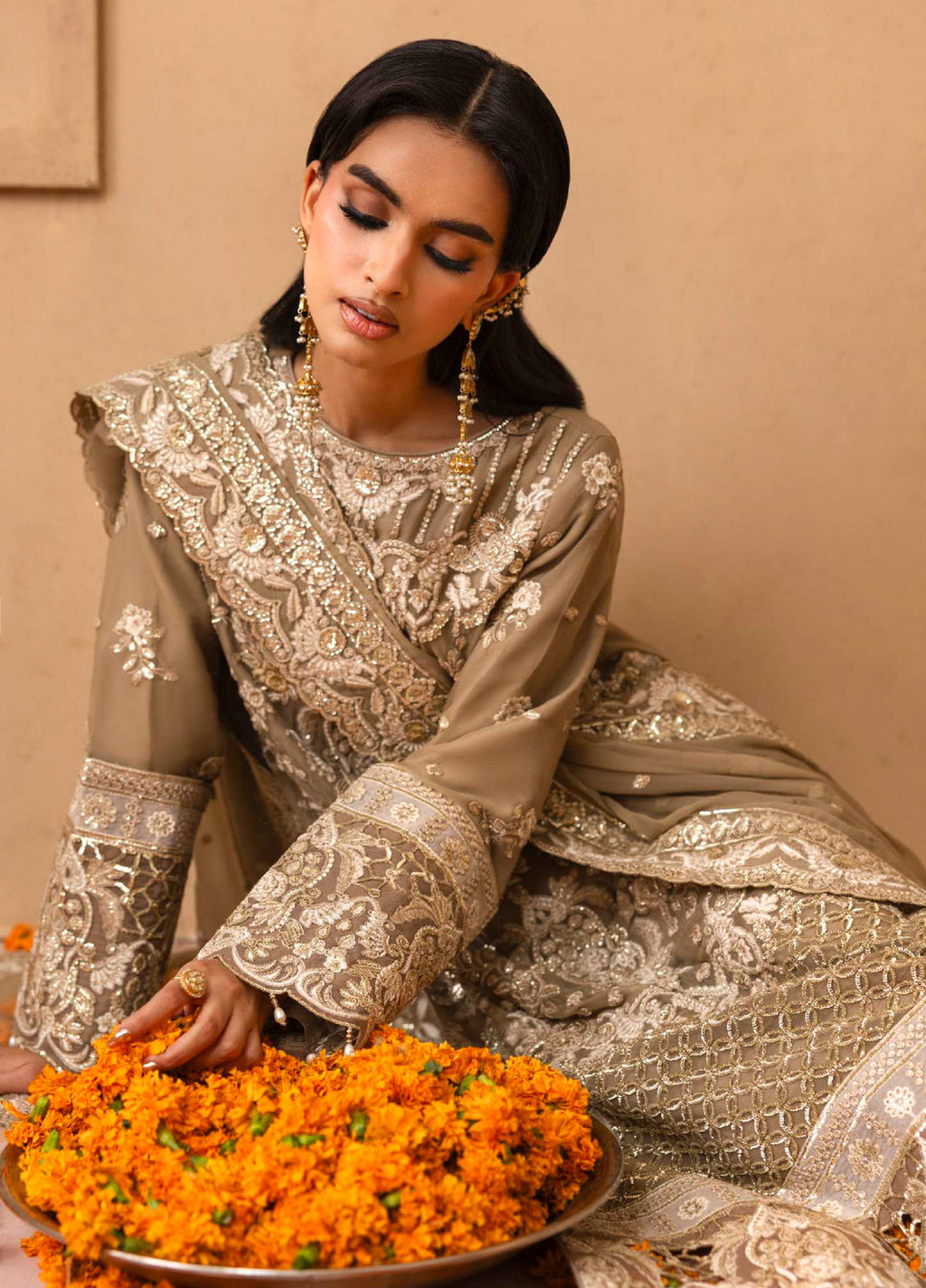 Shehrzadi by Emaan Adeel Embroidered Chiffon 3 piece