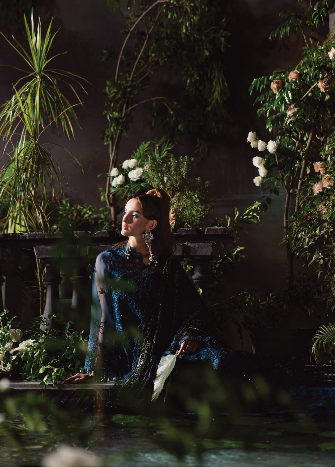 Amelia by Mahnur Stitched Luxury Organza Embroidered 3 Piece Suits MN25AL AM-008 - Winter Collection