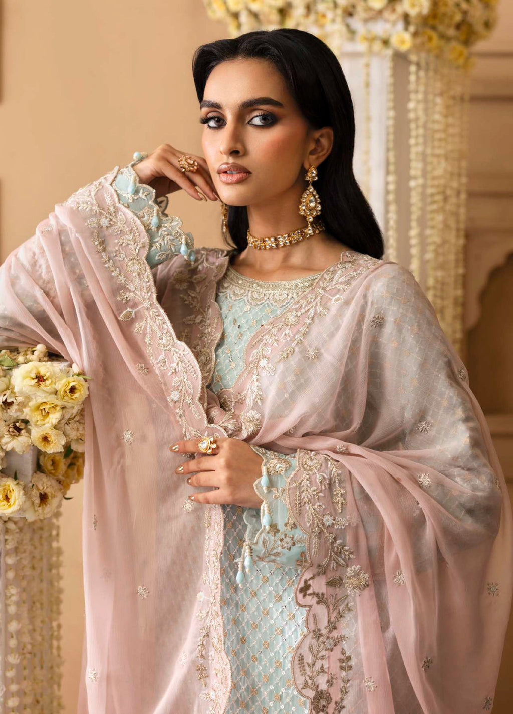 Shehrzadi by Emaan Adeel  Embroidered Chiffon 3 piece