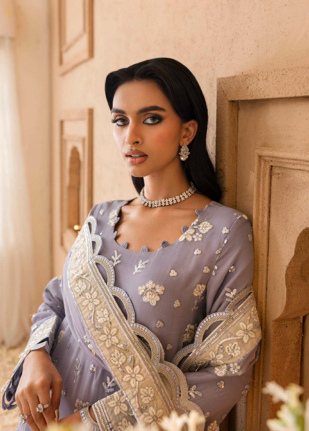 Shehrzadi by Emaan Adeel  Embroidered Chiffon 3 piece