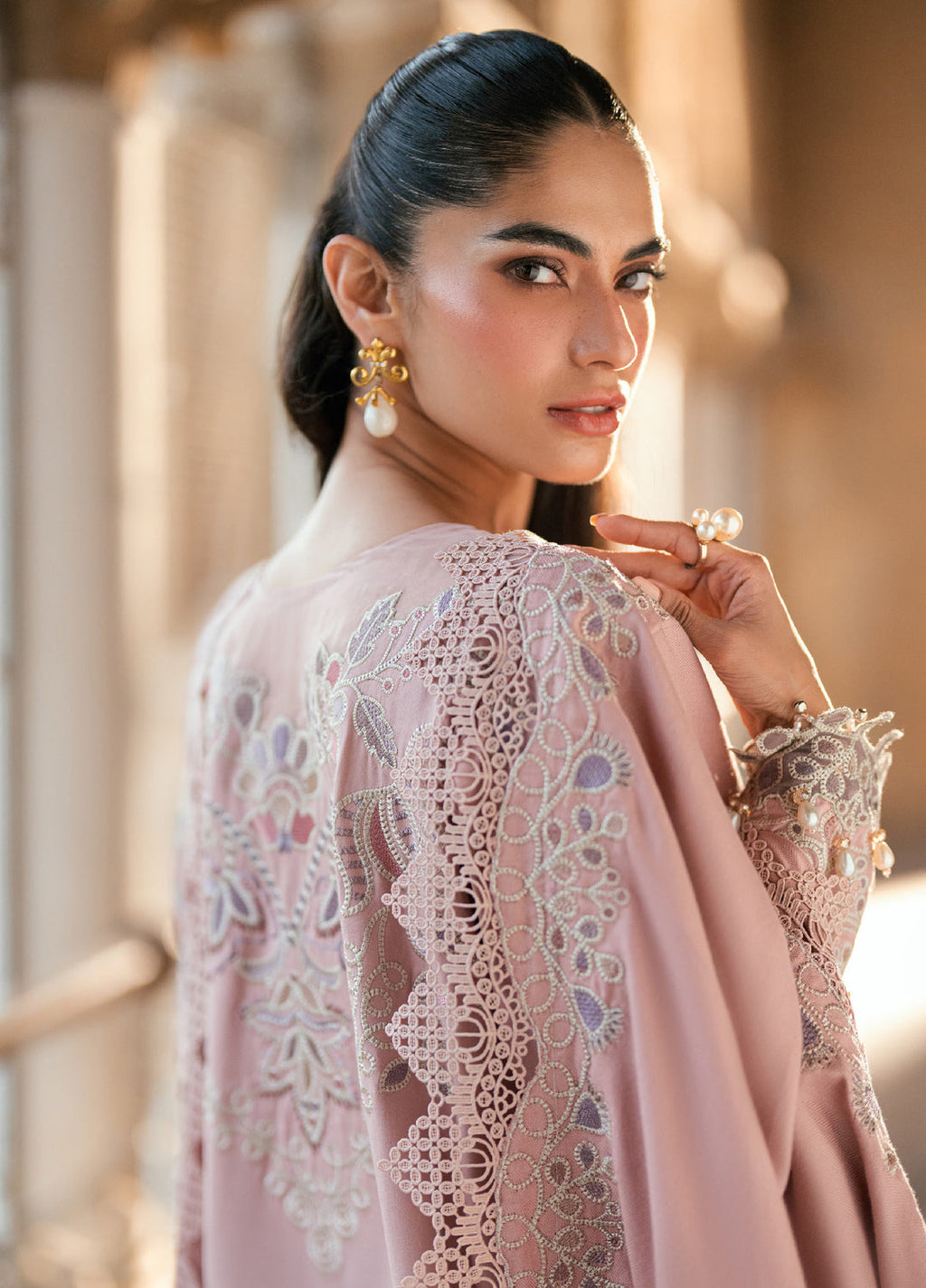 Shades Of Winter by Florent Marina Twill Embroidered Suits 3 Piece