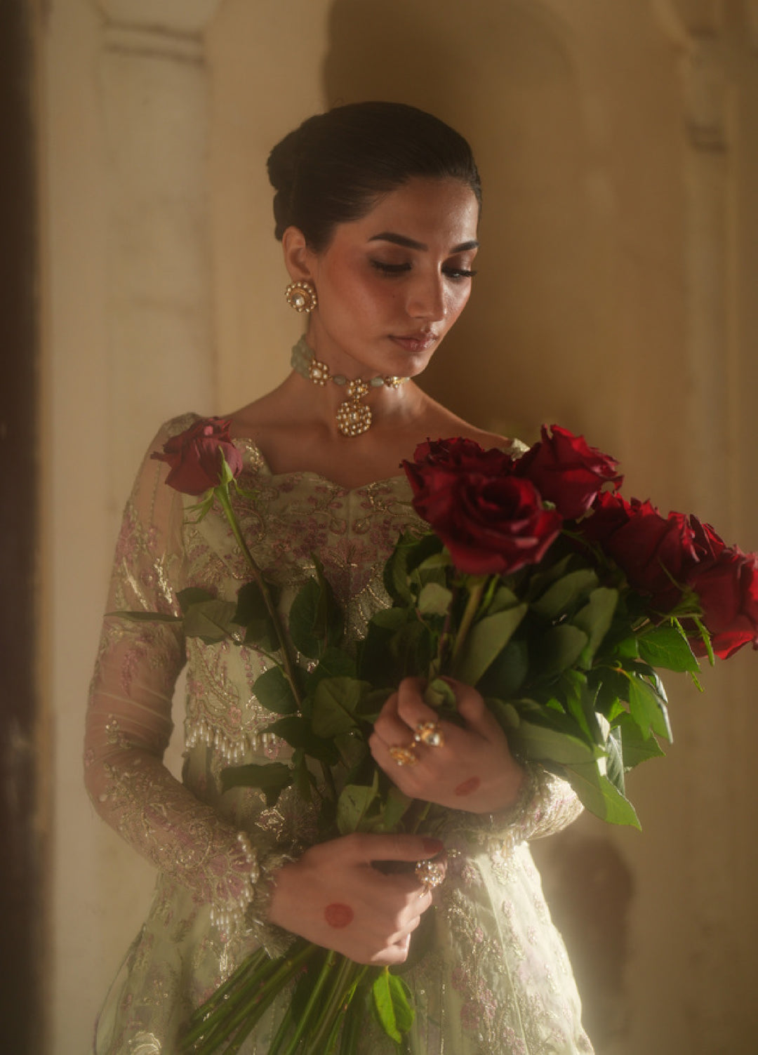 Dastan E Ishq by Ajr Festive EmbroideredNet 3 Piece Suits