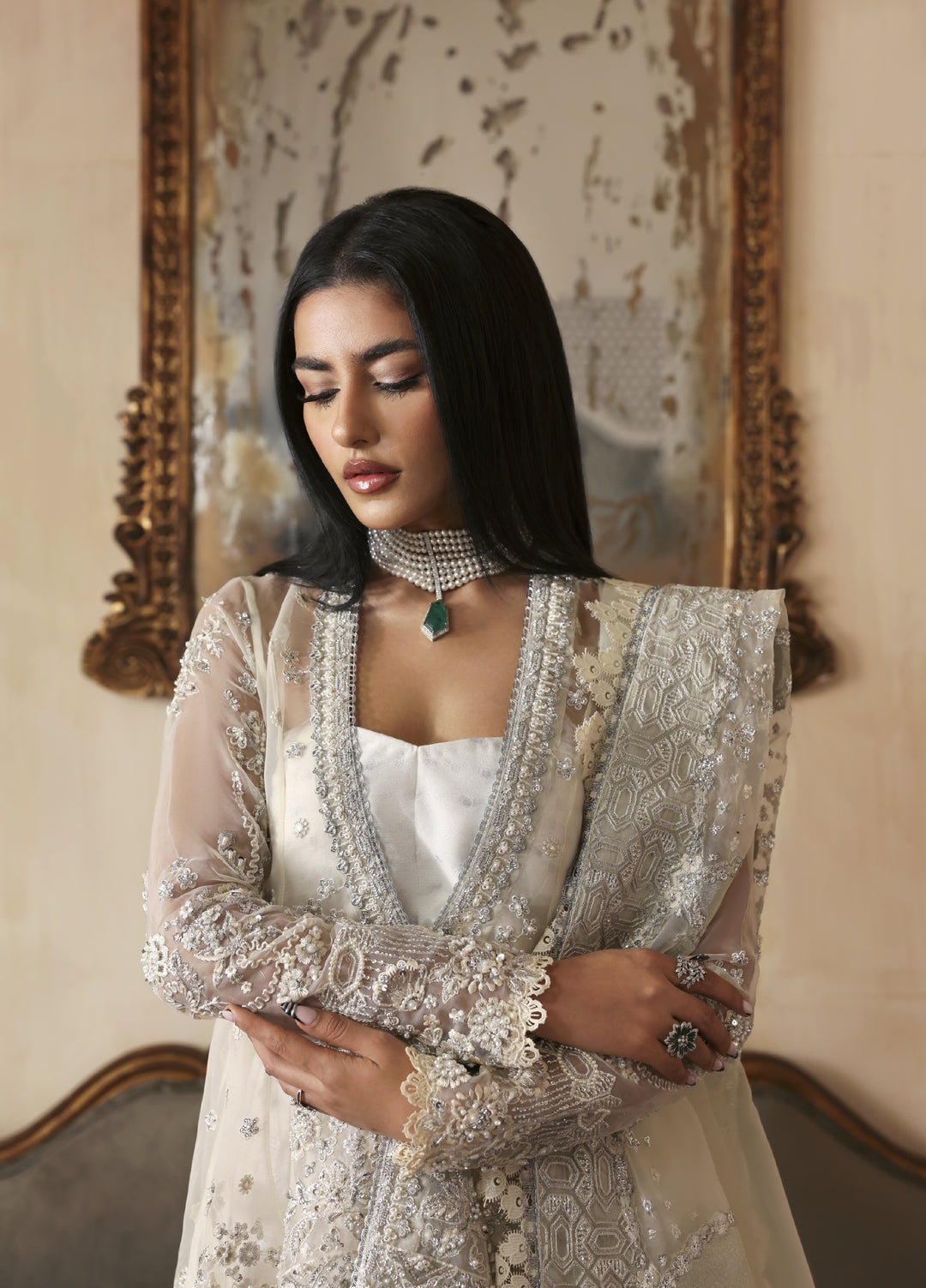 Jahanara by Zarposh Embroidered Organza Suits Unstitched 3 Piece