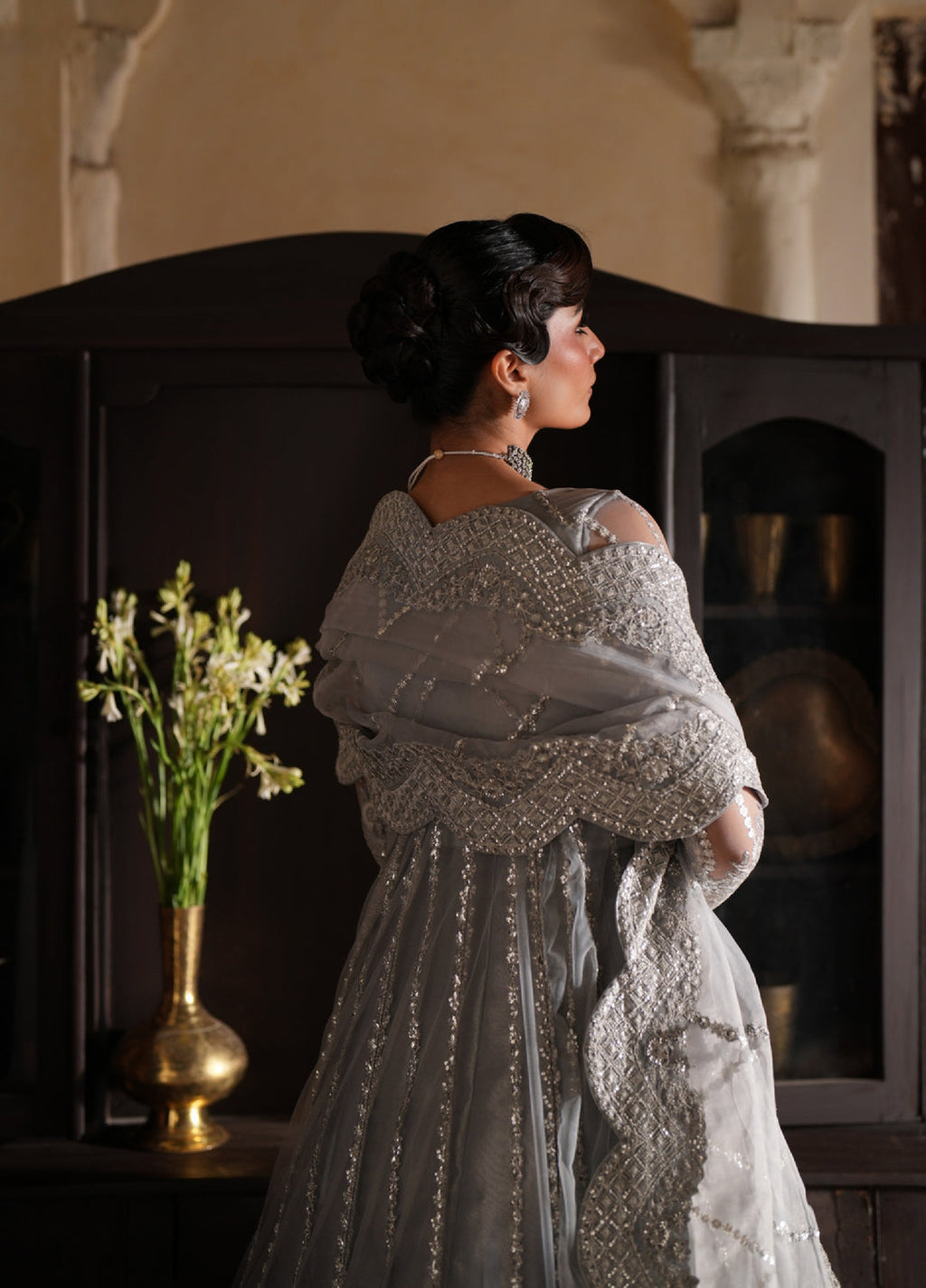 Dastan E Ishq by Ajr Festive Embroidered Net 3 Piece Suits