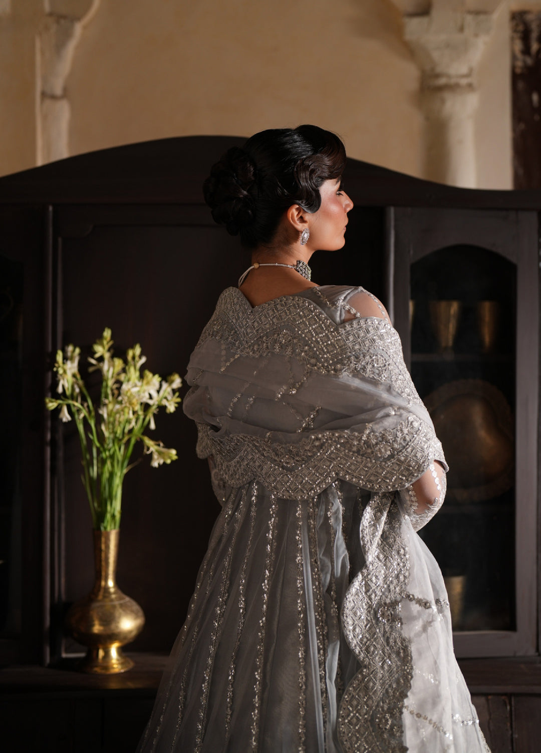 Dastan E Ishq by Ajr Festive Embroidered Net 3 Piece Suits