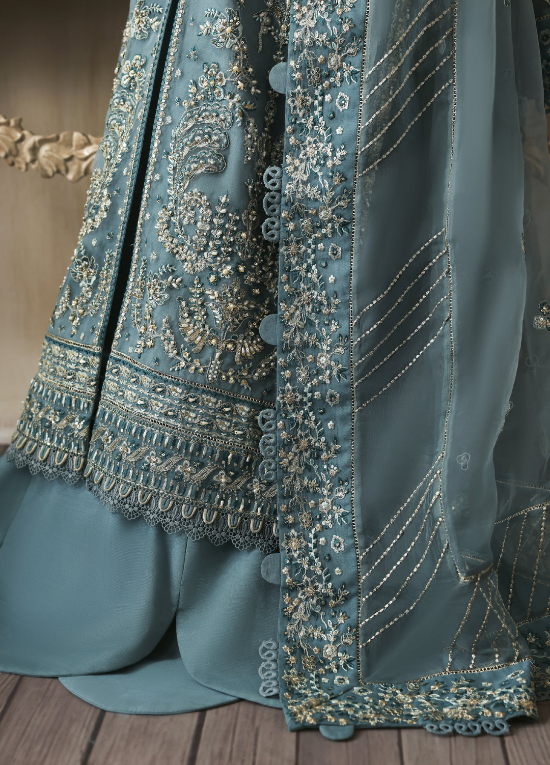 Jahanara by Zarposh Embroidered Organza Suits Unstitched 3 Piece