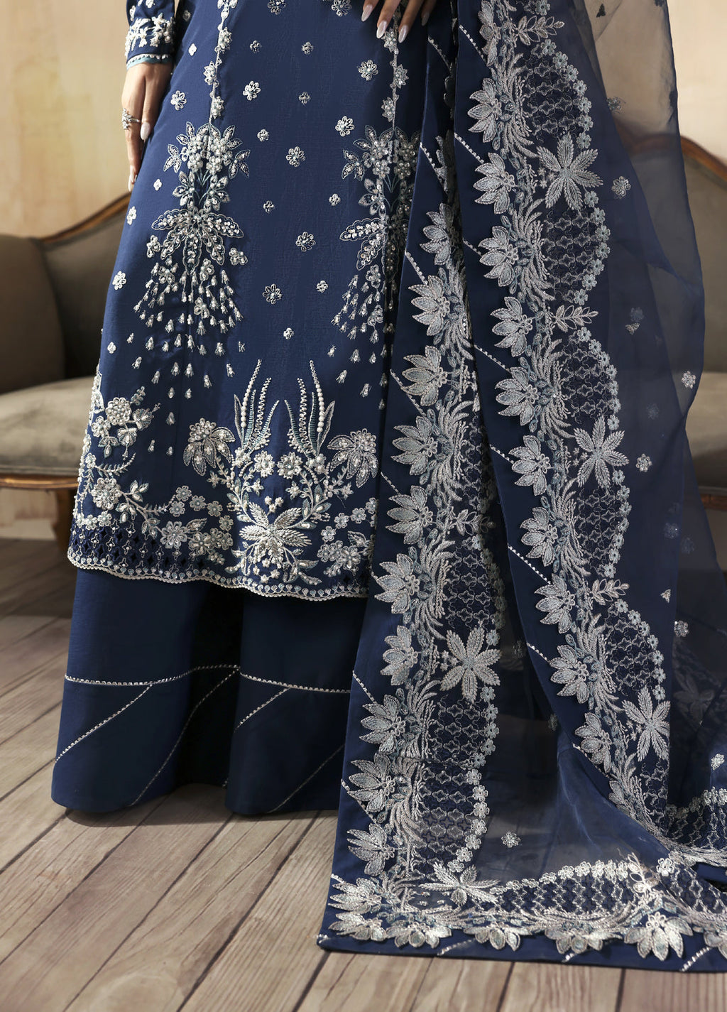 Jahanara by Zarposh Embroidered Raw Silk Suits Unstitched 3 Piece