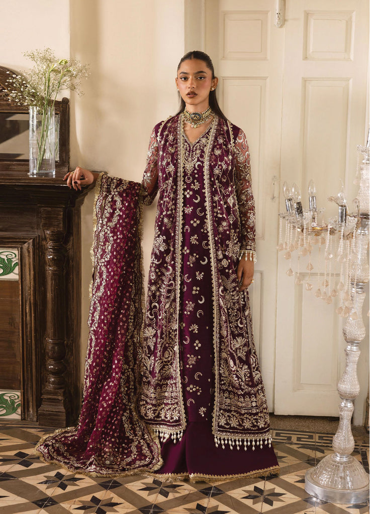 Dastangoi by Afrozeh Stitched Formal Embroidered Raw Silk 3 Piece Suits