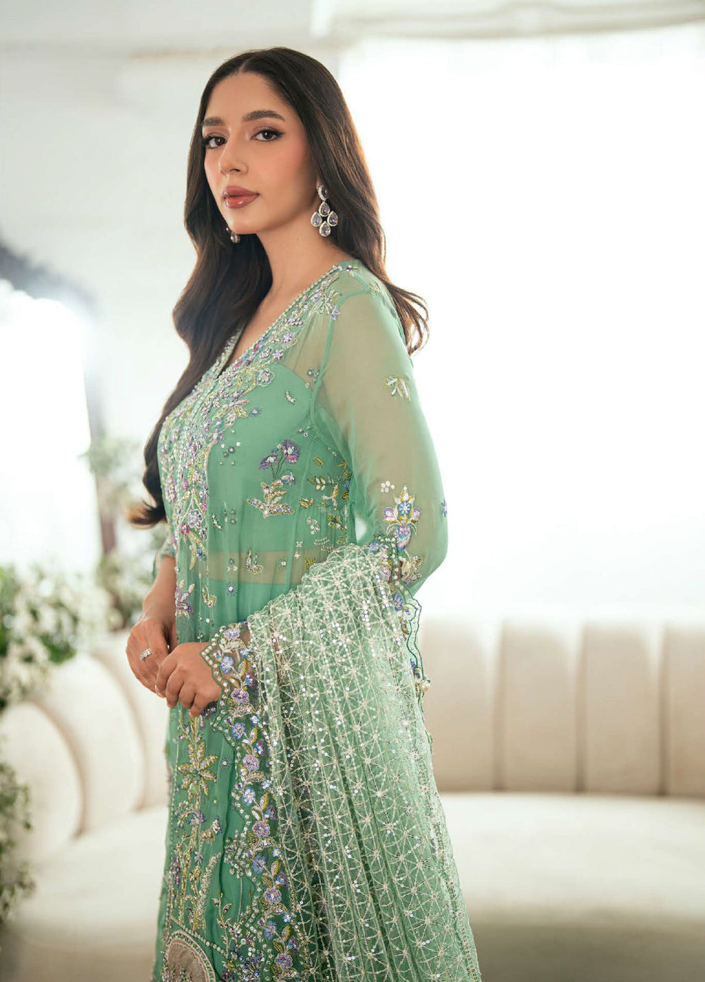 Shaam Shandar By Mushq Luxury Chiffon  3 Piece Suits