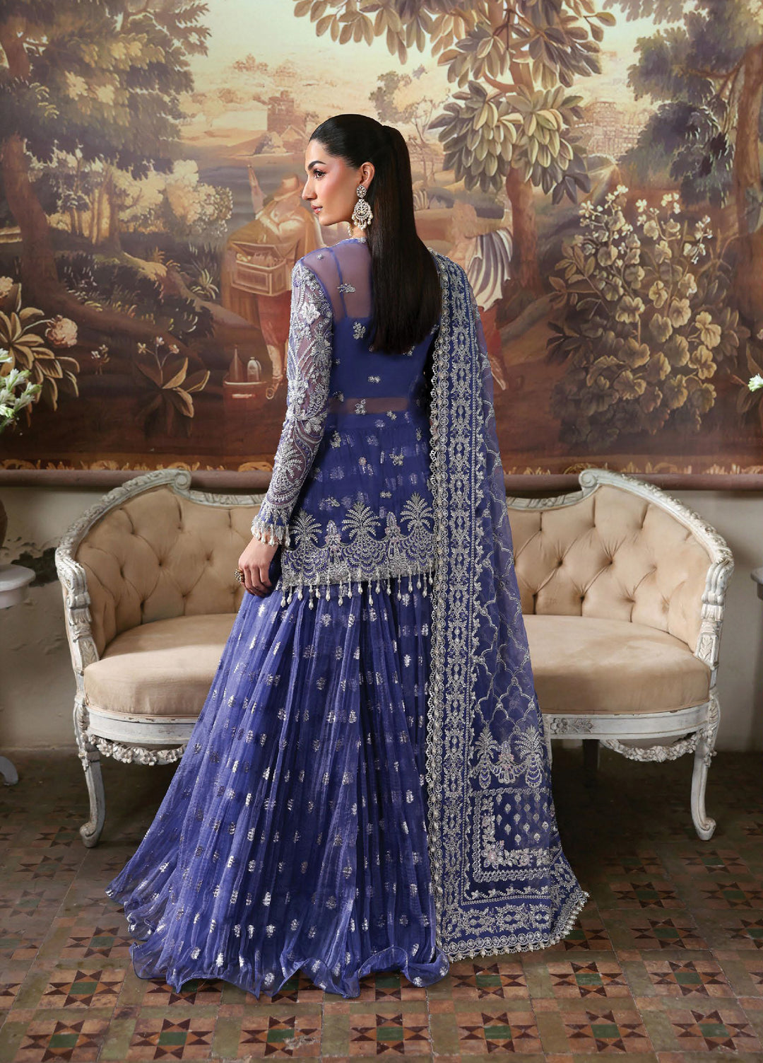 Dastangoi by Afrozeh Stitched Formal Embroidered Organza 3 Piece Suits