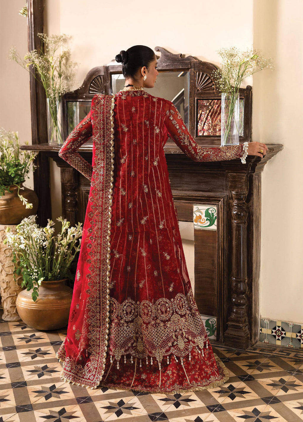 Dastangoi by Afrozeh Stitched Formal Embroidered Organza 3 Piece Suits