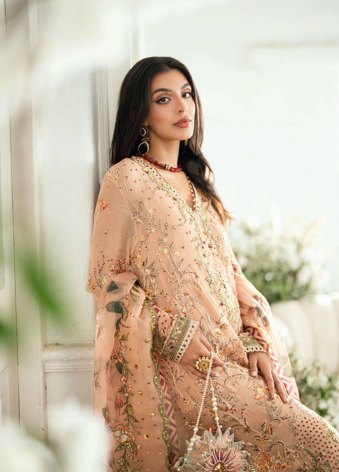 Shaam Shandar By Mushq Luxury Chiffon Stitched 3 Piece Suits