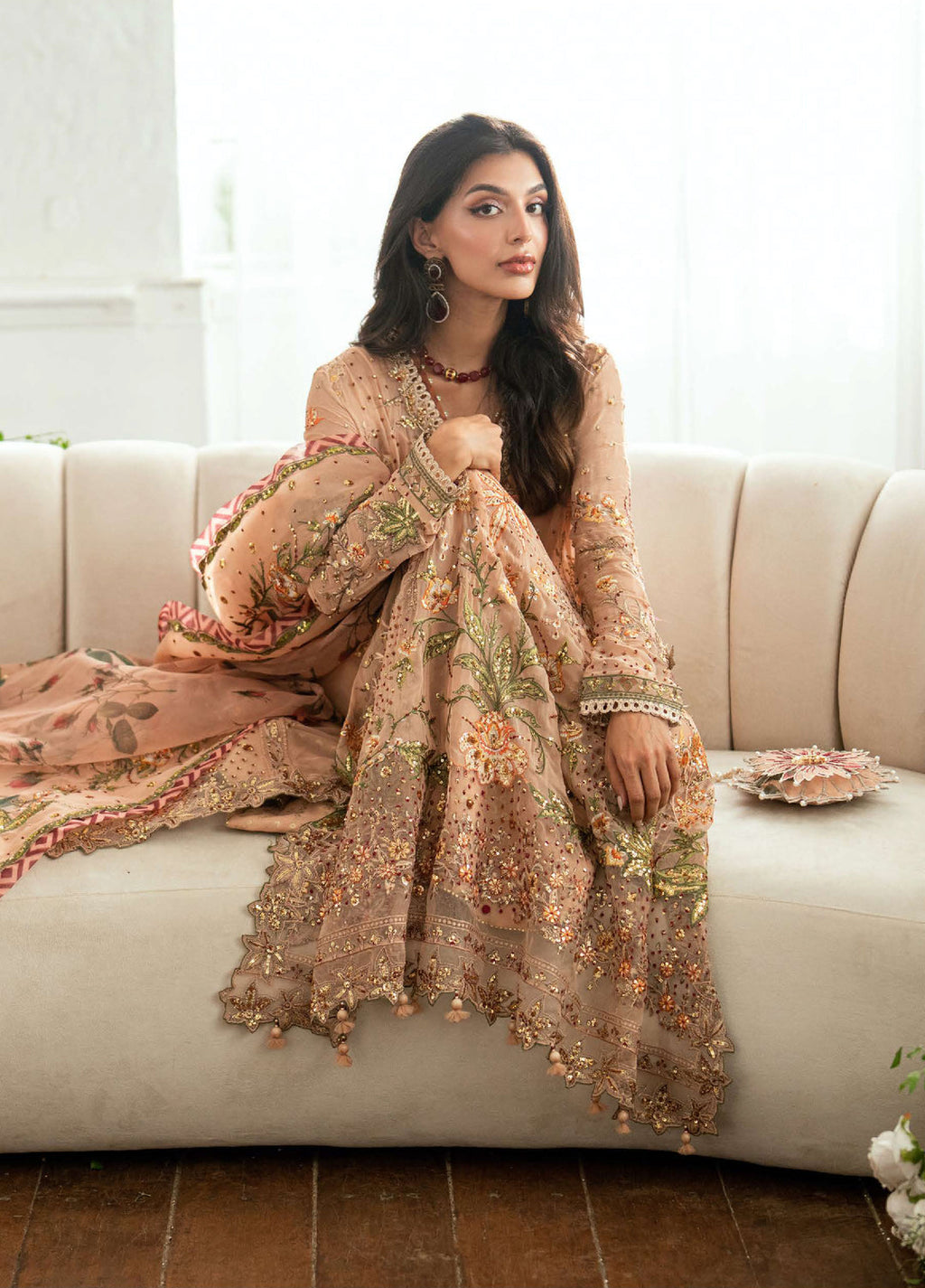 Shaam Shandar By Mushq Luxury Chiffon Stitched 3 Piece Suits