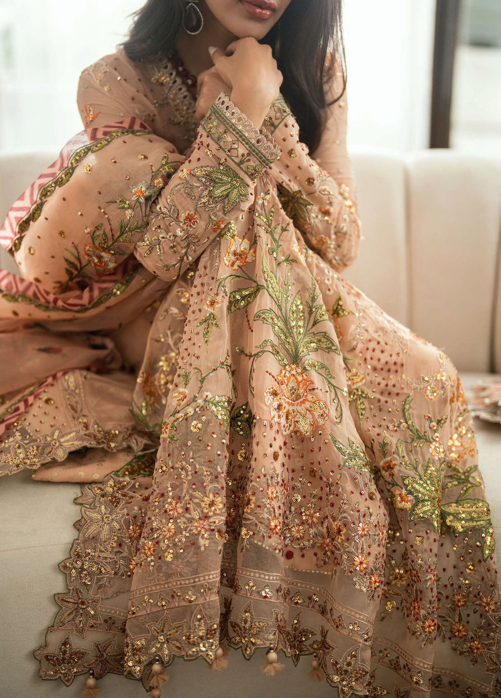 Shaam Shandar By Mushq Luxury Chiffon Stitched 3 Piece Suits