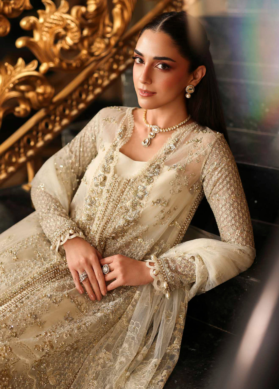 Stardom by Elaf Luxury Formals Embroidered Organza 3 Piece Suits