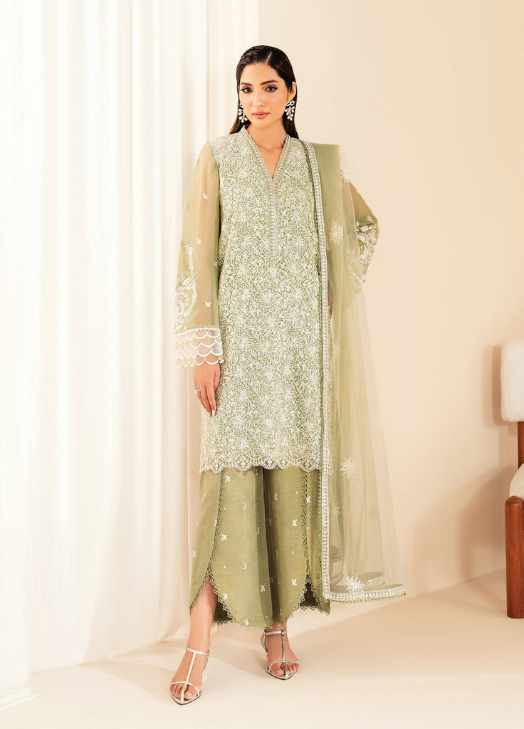 Xenia Formals Stitched Embroidered Chiffon 3 Piece Suits XE25FU D-04 Nora - Formal Collection