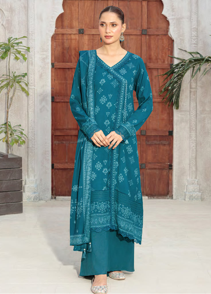 Lakhany Printed Pashmina Suits Unstitched 3 Piece