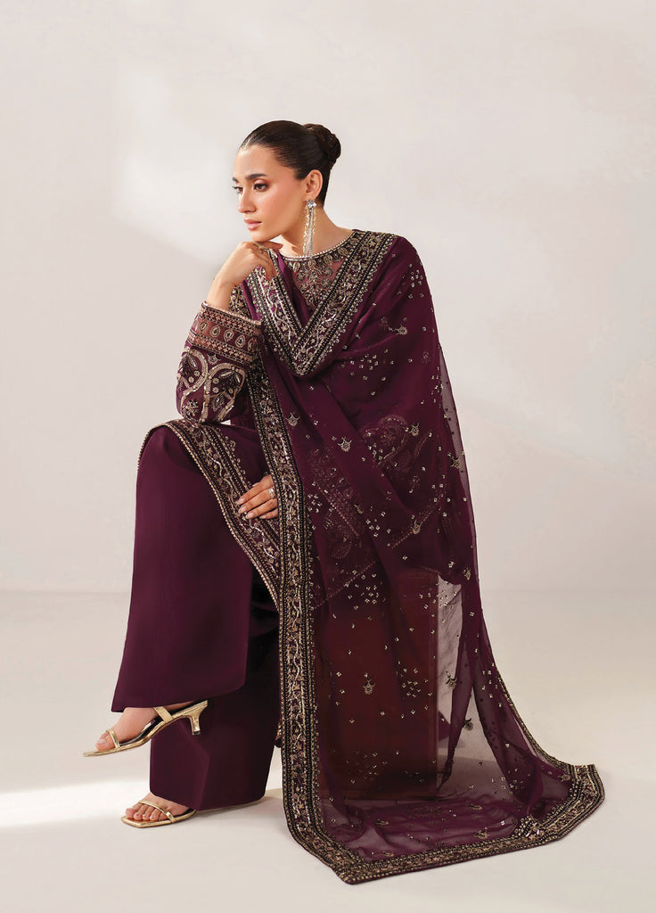 Xenia Formals Embroidered Chiffon 3 Piece Suits
