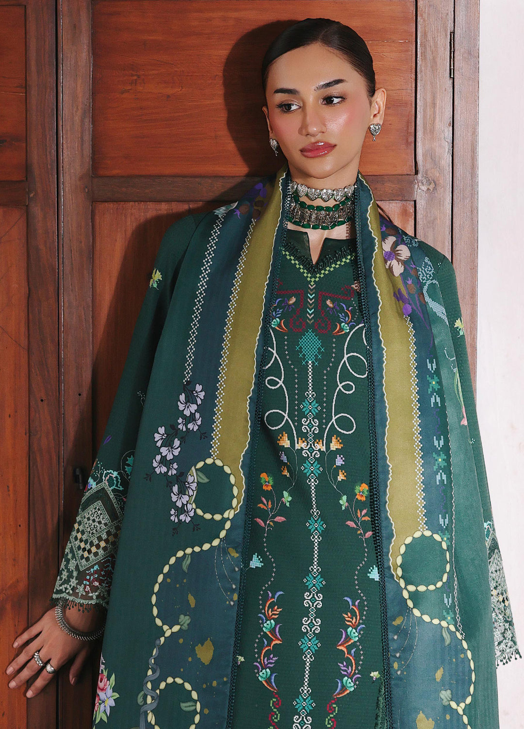 Qprints By Qalamkar Linen Printed 3 Piece Suits