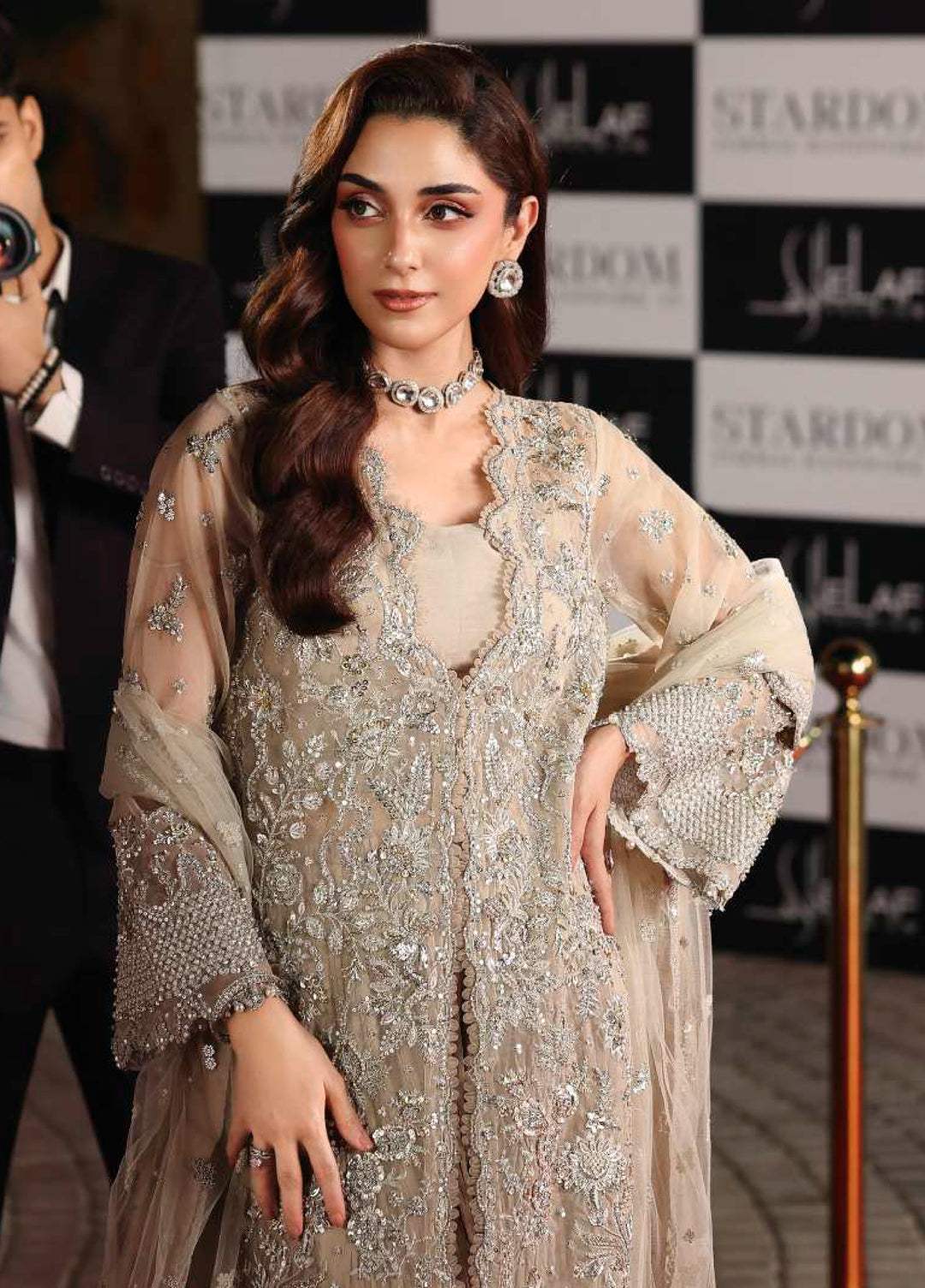 Stardom by Elaf  Embroidered Organza 3 Piece Suits