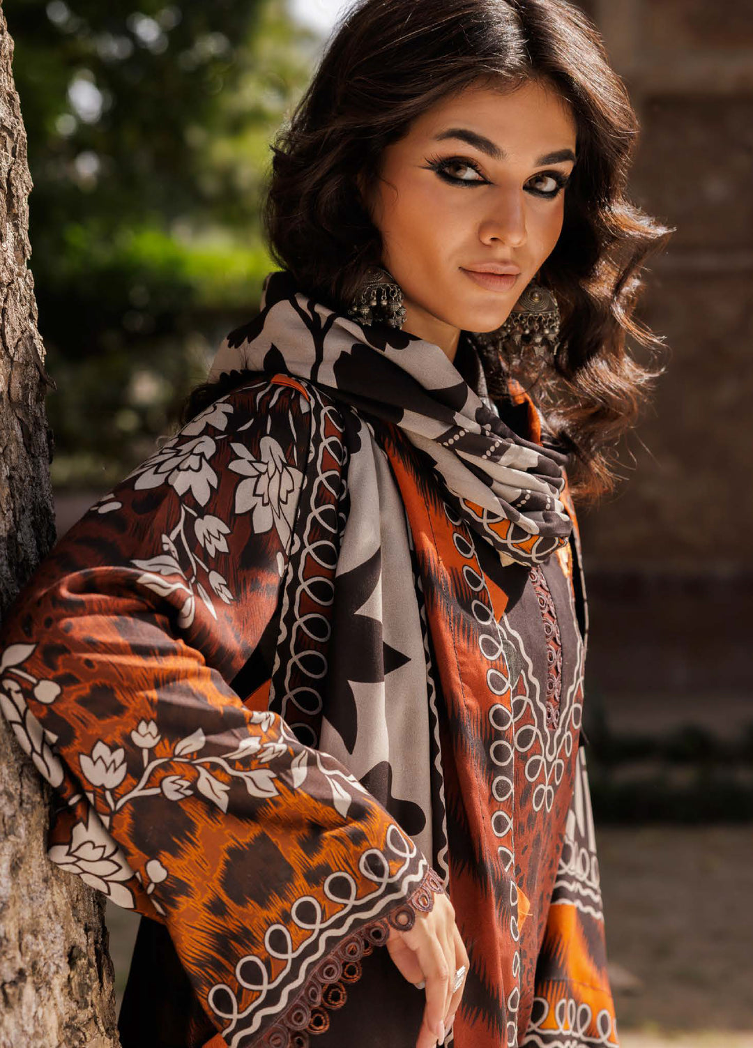 Combination by Charizma Stitched  Printed 3 Piece Suits