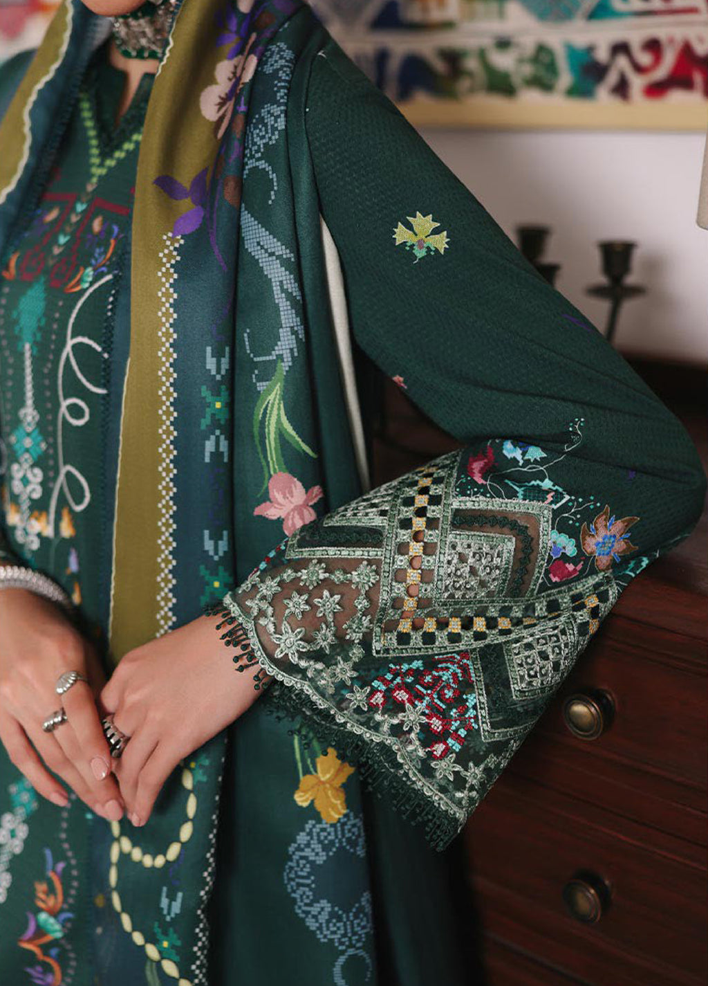 Qprints By Qalamkar Linen Printed 3 Piece Suits