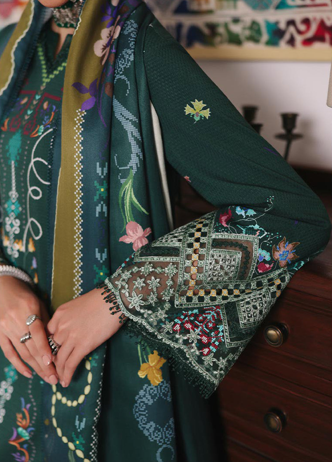 Qprints By Qalamkar Linen Printed 3 Piece Suits