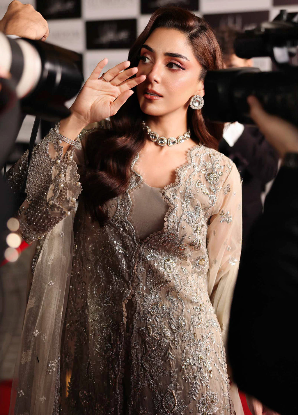 Stardom by Elaf  Embroidered Organza 3 Piece Suits