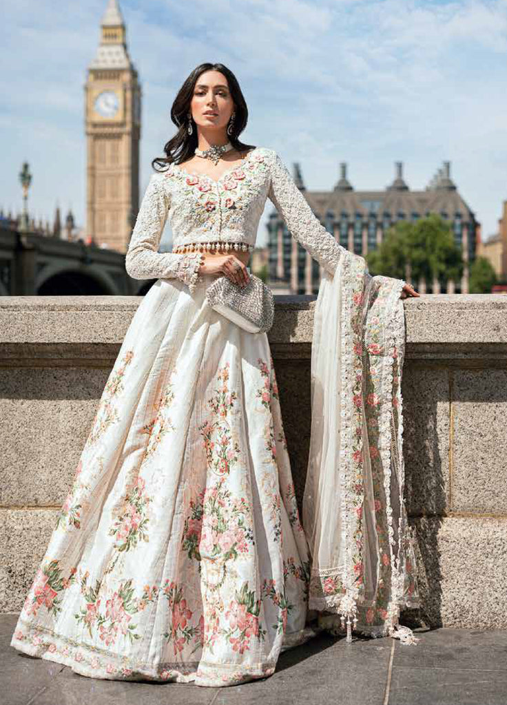 Soiree by Maria B Raw Silk Embroidered Suits 3 Piece MB25SF D-2 - Formals Collection