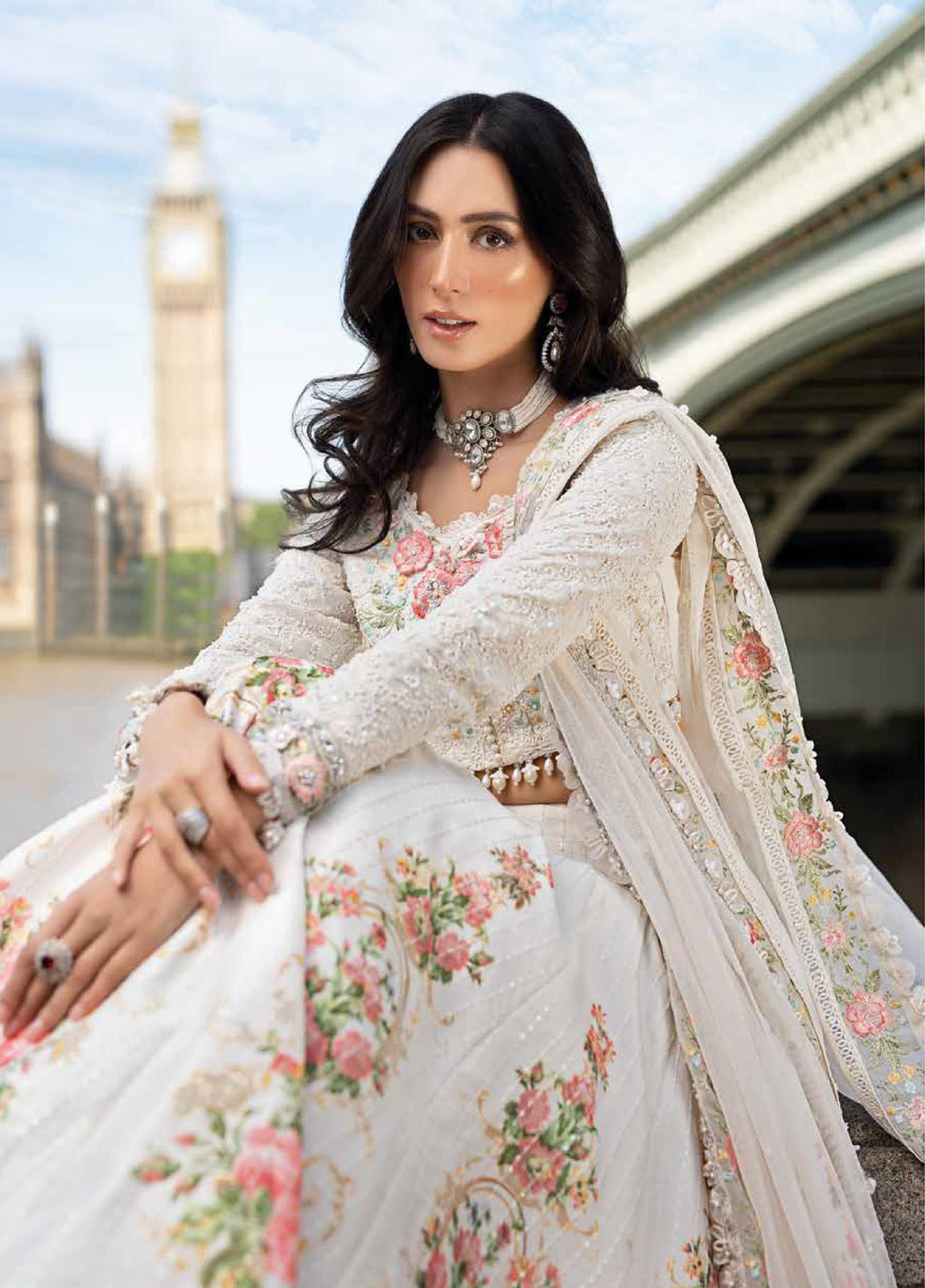 Soiree by Maria B Raw Silk Embroidered Suits 3 Piece MB25SF D-2 - Formals Collection