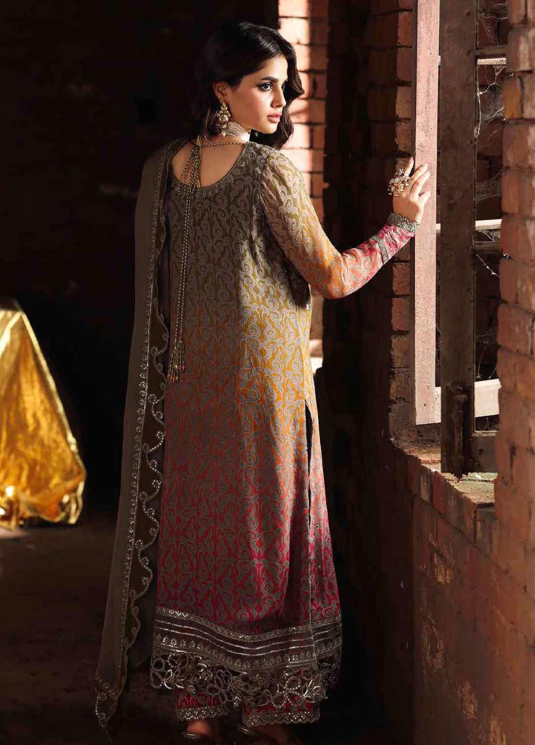 Vasal by Charizma Embroidered Chiffon Suits Unstitched 3 Piece CRZ25VW VSL25-37 - Formals