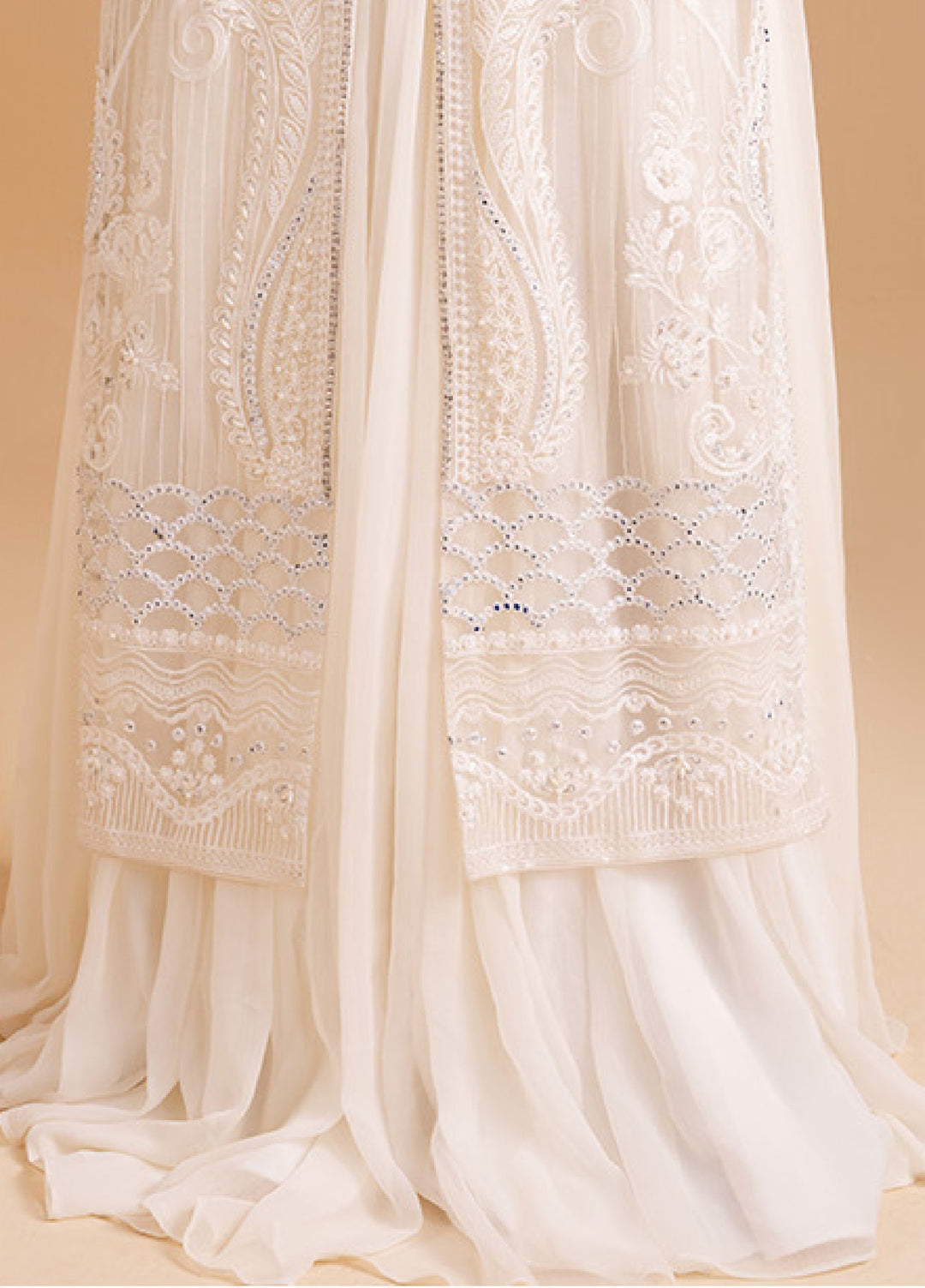 Afsanay by Zariya Luxury Embroidered Stitched Chiffon 3 Piece Suits ZRY25LF D1 ZB50033