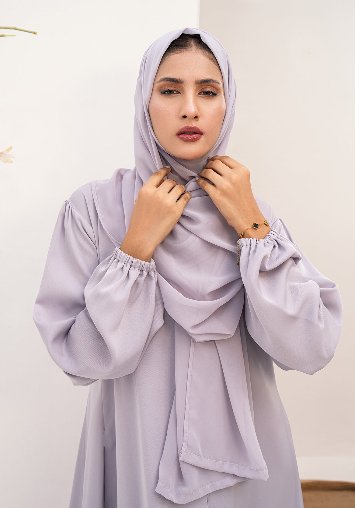 YAMAMA ABAYA- LIGHT LILAC