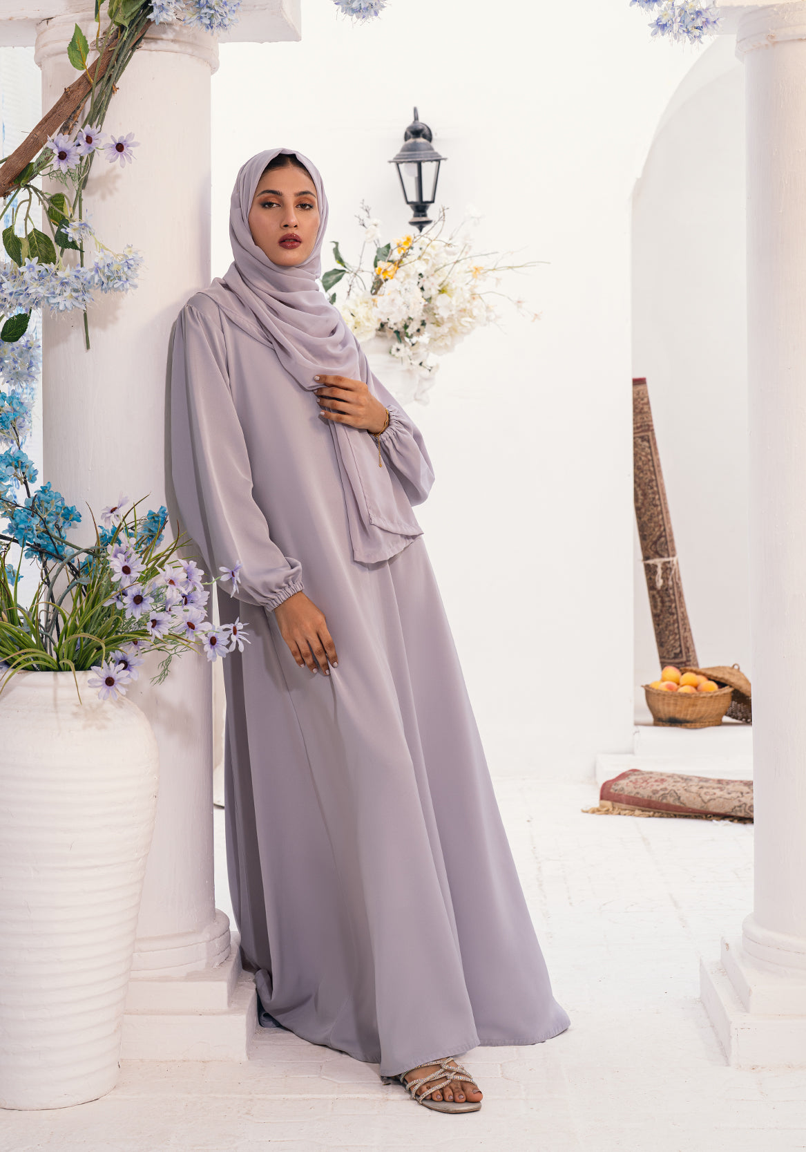 YAMAMA ABAYA- LIGHT LILAC
