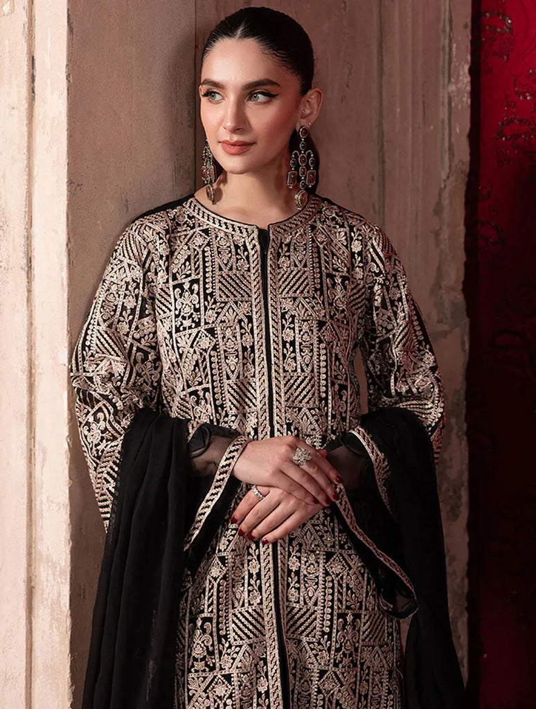 Azure Pret Embroidered Chiffon 3 Piece Suit Urban Muse