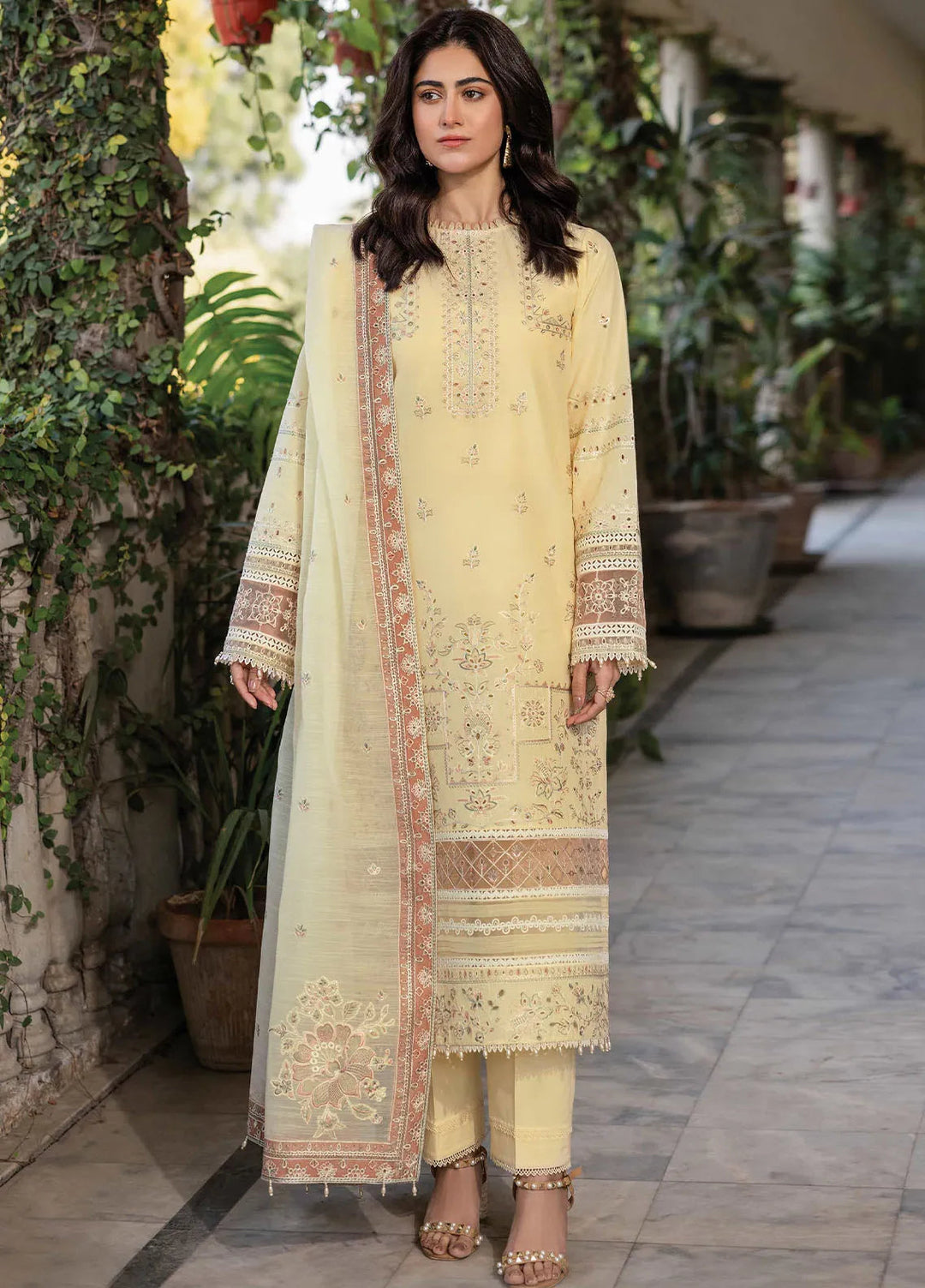 Bahar by Farasha Embroidered Lawn Suits Unstitched 3 Piece