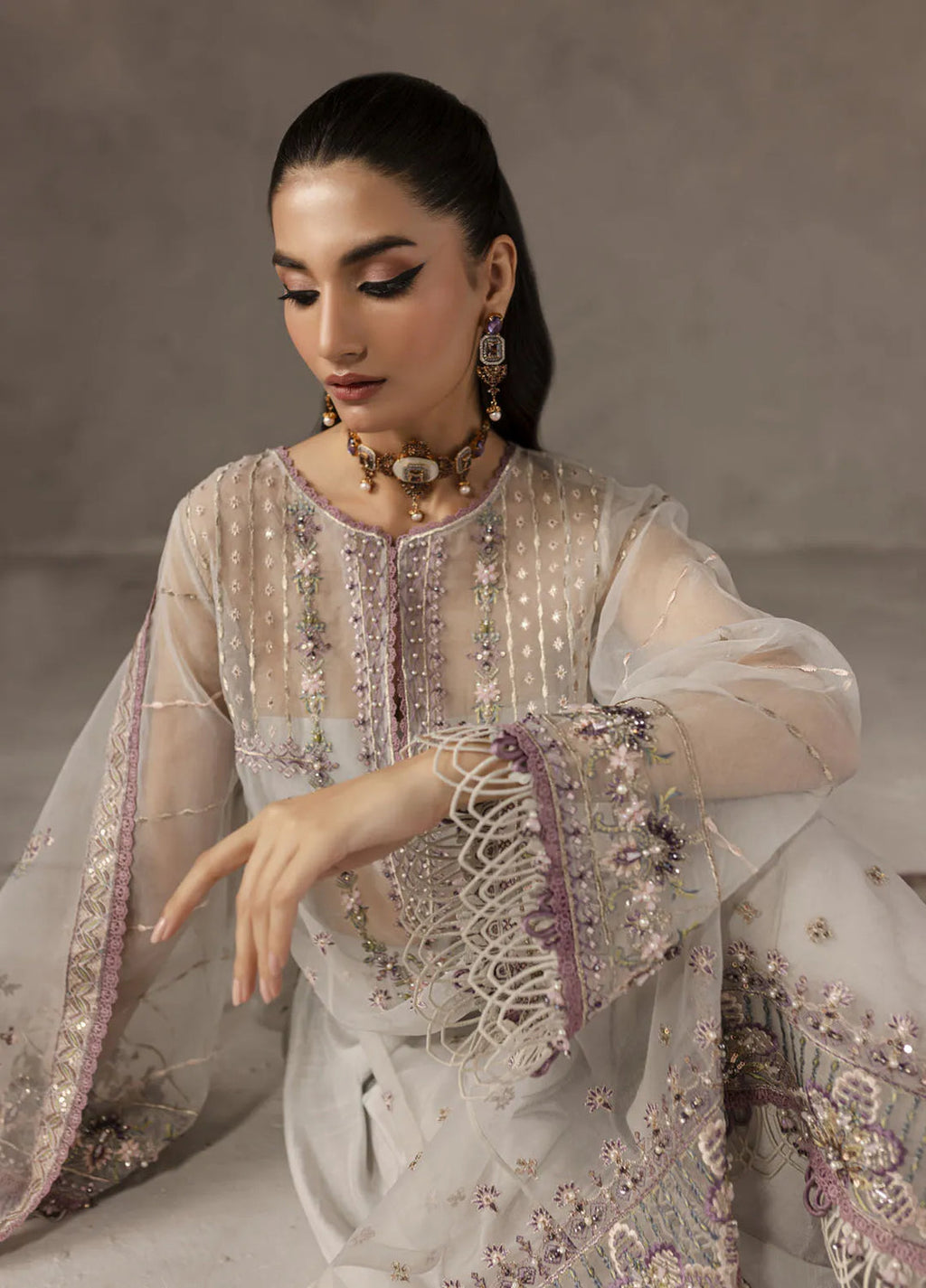 Eblouir by Imran Ramzan Embroidered Organza Suits Unstitched 3 Piece